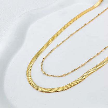 Emanco Multi-Layer Stainless Steel Choker Necklace - Trendy High-Quality Bohemian Jewelry for Women