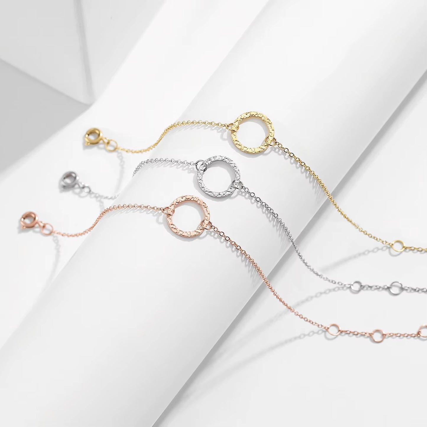 Ladies' Korean Minimalist Adjustable Chain Bracelet in 316L Surgical Stainless Steel