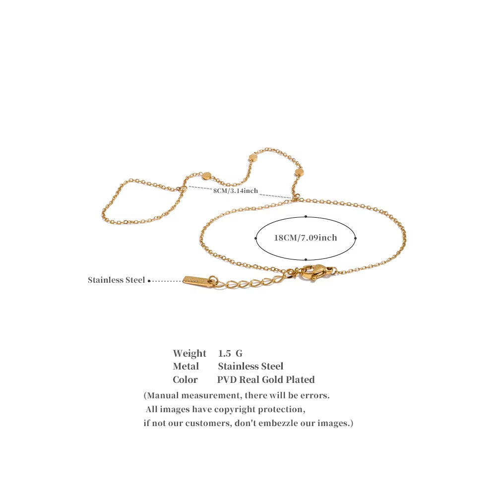 JINYOU 1912 Waterproof Minimalist Chain Hand and Finger Bracelet for Women - Summer Fashion Jewelry Accessory