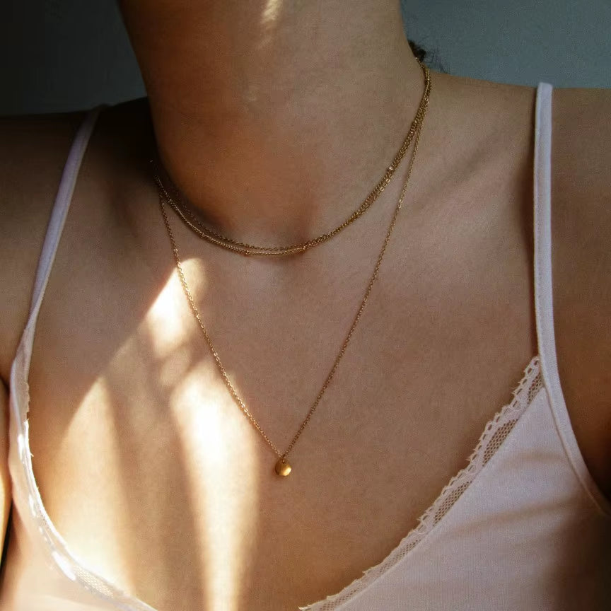 Emanco High-Quality Stainless Steel Boho Multi-Layered Necklace Set for Women