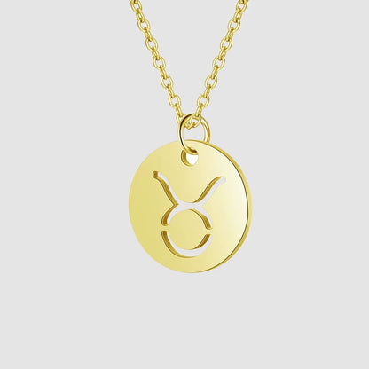 Women’s Stainless Steel Zodiac Sign Constellation Pendant Necklace - New Arrival Jewelry